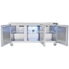 image:imageVEVOR 72 Commercial Refrigerator Sandwich amp Salad Prep Table 20 Cu Ft Stainless Steel Refrigerated Food Prep Station with 3 Doors Frost Free Refrigerator with Lock for Restaurant Bar Store72W Worktop Refrigerator
