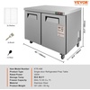 image:imageVEVOR 72 Commercial Refrigerator Sandwich amp Salad Prep Table 20 Cu Ft Stainless Steel Refrigerated Food Prep Station with 3 Doors Frost Free Refrigerator with Lock for Restaurant Bar Store48W Worktop Refrigerator
