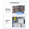 image:imageVEVOR 72 Commercial Refrigerator Sandwich amp Salad Prep Table 20 Cu Ft Stainless Steel Refrigerated Food Prep Station with 3 Doors Frost Free Refrigerator with Lock for Restaurant Bar Store72W with 30 Pans