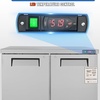 image:imageVEVOR 72 Commercial Refrigerator Sandwich amp Salad Prep Table 20 Cu Ft Stainless Steel Refrigerated Food Prep Station with 3 Doors Frost Free Refrigerator with Lock for Restaurant Bar Store48W Worktop Refrigerator