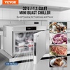 image:imageVEVOR 80 L Blast Chiller 3 Trays Commercial Flash Freezers lt3168Fgt 4 Modes Chest Shock Frozen 304 Stainless Steel Flash Freezer 360 Defrost Blast Chiller with Casters for Seafood Ice Cream32L