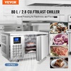 image:imageVEVOR 80 L Blast Chiller 3 Trays Commercial Flash Freezers lt3168Fgt 4 Modes Chest Shock Frozen 304 Stainless Steel Flash Freezer 360 Defrost Blast Chiller with Casters for Seafood Ice Cream80L