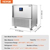 image:imageVEVOR 80 L Blast Chiller 3 Trays Commercial Flash Freezers lt3168Fgt 4 Modes Chest Shock Frozen 304 Stainless Steel Flash Freezer 360 Defrost Blast Chiller with Casters for Seafood Ice Cream114L