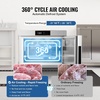 image:imageVEVOR 80 L Blast Chiller 3 Trays Commercial Flash Freezers lt3168Fgt 4 Modes Chest Shock Frozen 304 Stainless Steel Flash Freezer 360 Defrost Blast Chiller with Casters for Seafood Ice Cream32L