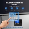 image:imageVEVOR 80 L Blast Chiller 3 Trays Commercial Flash Freezers lt3168Fgt 4 Modes Chest Shock Frozen 304 Stainless Steel Flash Freezer 360 Defrost Blast Chiller with Casters for Seafood Ice Cream114L