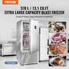 image:imageVEVOR 80 L Blast Chiller 3 Trays Commercial Flash Freezers lt3168Fgt 4 Modes Chest Shock Frozen 304 Stainless Steel Flash Freezer 360 Defrost Blast Chiller with Casters for Seafood Ice Cream370L