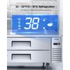 image:imageVEVOR Chef Base Refrigerator 52 W Commercial Chef Bases Worktop Refrigerators 2Drawer Under Counter Fridge with 8 Pans Stainless Steel HeavyDuty Refrigerated Base Invisible Door Handle52 W Chief Base With 2 Drawers