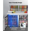 image:imageVEVOR Chef Base Refrigerator 52 W Commercial Chef Bases Worktop Refrigerators 2Drawer Under Counter Fridge with 8 Pans Stainless Steel HeavyDuty Refrigerated Base Invisible Door Handle93 Pizza Prep Refrigerator