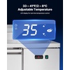 image:imageVEVOR Chef Base Refrigerator 52 W Commercial Chef Bases Worktop Refrigerators 2Drawer Under Counter Fridge with 8 Pans Stainless Steel HeavyDuty Refrigerated Base Invisible Door Handle93 Pizza Prep Refrigerator