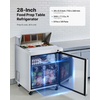 image:imageVEVOR Chef Base Refrigerator 52 W Commercial Chef Bases Worktop Refrigerators 2Drawer Under Counter Fridge with 8 Pans Stainless Steel HeavyDuty Refrigerated Base Invisible Door Handle28W with 8 Pans