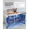 image:imageVEVOR Chef Base Refrigerator 52 W Commercial Chef Bases Worktop Refrigerators 2Drawer Under Counter Fridge with 8 Pans Stainless Steel HeavyDuty Refrigerated Base Invisible Door Handle48W with 18 Pans