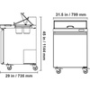 image:imageVEVOR Chef Base Refrigerator 52 W Commercial Chef Bases Worktop Refrigerators 2Drawer Under Counter Fridge with 8 Pans Stainless Steel HeavyDuty Refrigerated Base Invisible Door Handle28W with 8 Pans