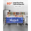 image:imageVEVOR Chef Base Refrigerator 52 W Commercial Chef Bases Worktop Refrigerators 2Drawer Under Counter Fridge with 8 Pans Stainless Steel HeavyDuty Refrigerated Base Invisible Door Handle93 Pizza Prep Refrigerator