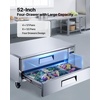 image:imageVEVOR Chef Base Refrigerator 52 W Commercial Chef Bases Worktop Refrigerators 2Drawer Under Counter Fridge with 8 Pans Stainless Steel HeavyDuty Refrigerated Base Invisible Door Handle52 W Chief Base With 2 Drawers