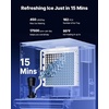 image:imageVEVOR Commercial Ice Maker 450 LbsDay IceMaking Machine 180 Lbs Large Storage Bin with 20 LbsMin Automatic IceDispensing SelfCleaning Ice Machine with Touchscreen for Bar Cafe Restaurant450 LbsDay Ice Maker