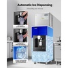 image:imageVEVOR Commercial Ice Maker 450 LbsDay IceMaking Machine 180 Lbs Large Storage Bin with 20 LbsMin Automatic IceDispensing SelfCleaning Ice Machine with Touchscreen for Bar Cafe Restaurant450 LbsDay Ice Maker