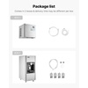 image:imageVEVOR Commercial Ice Maker 450 LbsDay IceMaking Machine 180 Lbs Large Storage Bin with 20 LbsMin Automatic IceDispensing SelfCleaning Ice Machine with Touchscreen for Bar Cafe Restaurant450 LbsDay Ice Maker