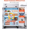 image:imageVEVOR Commercial Refrigerator and Freezer Combo 48 W 31 CuFt Stainless Steel Upright FreezerRefrigerator with 4 Doors AutoDefrost 6 Adjustable Shelves UL Certified