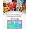 image:imageVEVOR Commercial Refrigerator and Freezer Combo 48 W 31 CuFt Stainless Steel Upright FreezerRefrigerator with 4 Doors AutoDefrost 6 Adjustable Shelves UL Certified
