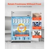 image:imageVEVOR Commercial Refrigerator and Freezer Combo 48 W 32 CuFt Stainless Steel Upright RefrigeratorFreezer with Double Doors AutoDefrost 6 Adjustable Shelves UL Certified48W 33 Cuft Double DoorsFreezer