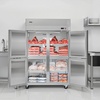 image:imageVEVOR Commercial Refrigerator and Freezer Combo 48 W 32 CuFt Stainless Steel Upright RefrigeratorFreezer with Double Doors AutoDefrost 6 Adjustable Shelves UL Certified48W 33 Cuft 4 DoorsFreezer