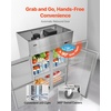 image:imageVEVOR Commercial Refrigerator and Freezer Combo 48 W 32 CuFt Stainless Steel Upright RefrigeratorFreezer with Double Doors AutoDefrost 6 Adjustable Shelves UL Certified48W 32 Cuft 4 DoorsRefrigerator