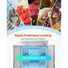 image:imageVEVOR Commercial Refrigerator and Freezer Combo 48 W 32 CuFt Stainless Steel Upright RefrigeratorFreezer with Double Doors AutoDefrost 6 Adjustable Shelves UL Certified72W 52 Cuft Three DoorsFreezer
