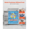 image:imageVEVOR Commercial Refrigerator and Freezer Combo 48 W 32 CuFt Stainless Steel Upright RefrigeratorFreezer with Double Doors AutoDefrost 6 Adjustable Shelves UL Certified48W 33 Cuft 4 DoorsFreezer