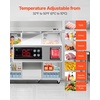 image:imageVEVOR Commercial Refrigerator and Freezer Combo 48 W 32 CuFt Stainless Steel Upright RefrigeratorFreezer with Double Doors AutoDefrost 6 Adjustable Shelves UL Certified72W 52 Cuft Three DoorsRefrigerator