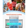image:imageVEVOR Commercial Refrigerator and Freezer Combo 48 W 32 CuFt Stainless Steel Upright RefrigeratorFreezer with Double Doors AutoDefrost 6 Adjustable Shelves UL Certified48W 33 Cuft Double DoorsFreezer