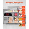 image:imageVEVOR Commercial Refrigerator and Freezer Combo 48 W 32 CuFt Stainless Steel Upright RefrigeratorFreezer with Double Doors AutoDefrost 6 Adjustable Shelves UL Certified48W 32 Cuft 4 DoorsRefrigerator