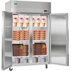 image:imageVEVOR Commercial Refrigerator and Freezer Combo 48 W 32 CuFt Stainless Steel Upright RefrigeratorFreezer with Double Doors AutoDefrost 6 Adjustable Shelves UL Certified48W 33 Cuft Double DoorsFreezer