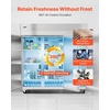 image:imageVEVOR Commercial Refrigerator and Freezer Combo 48 W 32 CuFt Stainless Steel Upright RefrigeratorFreezer with Double Doors AutoDefrost 6 Adjustable Shelves UL Certified72W 52 Cuft Three DoorsRefrigerator