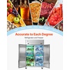 image:imageVEVOR Commercial Refrigerator and Freezer Combo 48 W 32 CuFt Stainless Steel Upright RefrigeratorFreezer with Double Doors AutoDefrost 6 Adjustable Shelves UL Certified48W 32 Cuft Double DoorsCombo