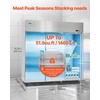 image:imageVEVOR Commercial Refrigerator and Freezer Combo 48 W 32 CuFt Stainless Steel Upright RefrigeratorFreezer with Double Doors AutoDefrost 6 Adjustable Shelves UL Certified72W 52 Cuft Three DoorsRefrigerator