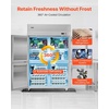 image:imageVEVOR Commercial Refrigerator and Freezer Combo 48 W 32 CuFt Stainless Steel Upright RefrigeratorFreezer with Double Doors AutoDefrost 6 Adjustable Shelves UL Certified48W 32 Cuft 4 DoorsRefrigerator