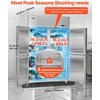 image:imageVEVOR Commercial Refrigerator and Freezer Combo 48 W 32 CuFt Stainless Steel Upright RefrigeratorFreezer with Double Doors AutoDefrost 6 Adjustable Shelves UL Certified48W 32 Cuft 4 DoorsRefrigerator
