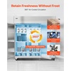 image:imageVEVOR Commercial Refrigerator and Freezer Combo 48 W 32 CuFt Stainless Steel Upright RefrigeratorFreezer with Double Doors AutoDefrost 6 Adjustable Shelves UL Certified72W 52 Cuft Three DoorsFreezer