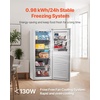 image:imageVEVOR Convertible FreezerRefrigerator 11 CuFt Frost Free Upright Freezer with Temp Control Panel Reversible Door Adjustable Glass Shelves and LED Standing Fridge for Kitchen Office Garage11 CuFt