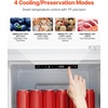 image:imageVEVOR Convertible FreezerRefrigerator 11 CuFt Frost Free Upright Freezer with Temp Control Panel Reversible Door Adjustable Glass Shelves and LED Standing Fridge for Kitchen Office Garage11 CuFt