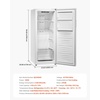 image:imageVEVOR Convertible FreezerRefrigerator 11 CuFt Frost Free Upright Freezer with Temp Control Panel Reversible Door Adjustable Glass Shelves and LED Standing Fridge for Kitchen Office Garage11 CuFt
