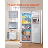 image:imageVEVOR Convertible FreezerRefrigerator 11 CuFt Frost Free Upright Freezer with Temp Control Panel Reversible Door Adjustable Glass Shelves and LED Standing Fridge for Kitchen Office Garage11 CuFt