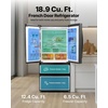 image:imageVEVOR Convertible FreezerRefrigerator 14 CuFt Frost Free Upright Freezer with Temp Control Panel Door Open too Long Alarm Adjustable Shelves and LED Standing Fridge for Kitchen Office Garage189 CuFt