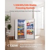 image:imageVEVOR Convertible FreezerRefrigerator 14 CuFt Frost Free Upright Freezer with Temp Control Panel Door Open too Long Alarm Adjustable Shelves and LED Standing Fridge for Kitchen Office Garage20 CuFt