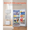 image:imageVEVOR Convertible FreezerRefrigerator 14 CuFt Frost Free Upright Freezer with Temp Control Panel Door Open too Long Alarm Adjustable Shelves and LED Standing Fridge for Kitchen Office Garage20 CuFt