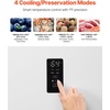 image:imageVEVOR Convertible FreezerRefrigerator 14 CuFt Frost Free Upright Freezer with Temp Control Panel Door Open too Long Alarm Adjustable Shelves and LED Standing Fridge for Kitchen Office Garage20 CuFt