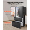image:imageVEVOR Convertible FreezerRefrigerator 14 CuFt Frost Free Upright Freezer with Temp Control Panel Door Open too Long Alarm Adjustable Shelves and LED Standing Fridge for Kitchen Office Garage189 CuFt