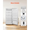 image:imageVEVOR Convertible FreezerRefrigerator 14 CuFt Frost Free Upright Freezer with Temp Control Panel Door Open too Long Alarm Adjustable Shelves and LED Standing Fridge for Kitchen Office Garage20 CuFt
