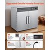 image:imageVEVOR Electric Hot Box Food Warmer 8Tier Commercial Warming Cabinet with Water Tray SingleDoor and Adjustable Shelves Stainless Steel Food Warmer Cabinet for Restaurant Kitchen Pizza Chicken4 Tier2 Doors