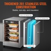image:imageVEVOR Electric Hot Box Food Warmer 8Tier Commercial Warming Cabinet with Water Tray SingleDoor and Adjustable Shelves Stainless Steel Food Warmer Cabinet for Restaurant Kitchen Pizza Chicken4Tier Single Door
